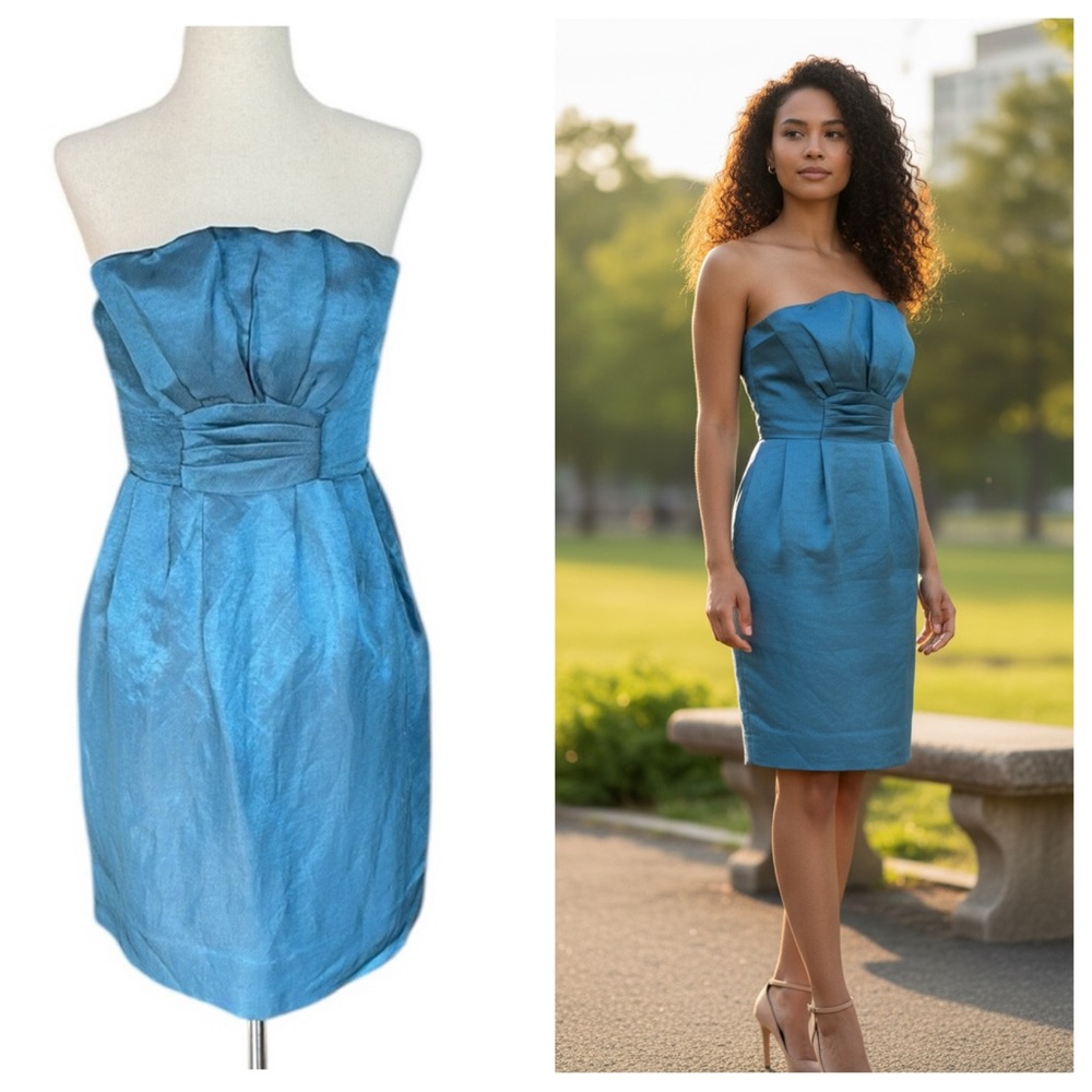Jill Stuart Silk Strapless Dress